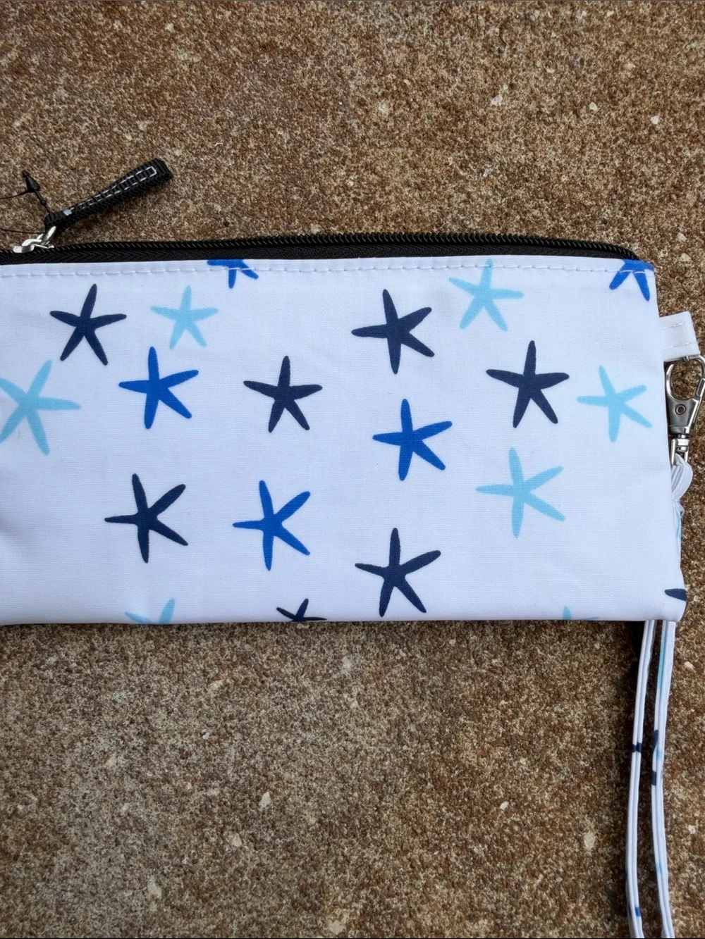 Scout Kate Wristlet in White and Blue Tones
